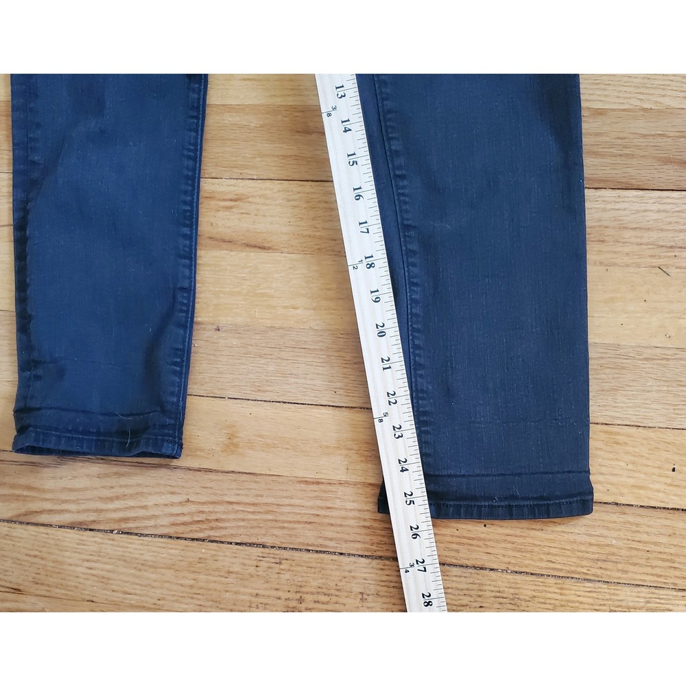 Loft Curvy Skinny Crop Jeans Womens 8 Black Denim Stretch Casual Pants Capsule - Picture 7 of 11